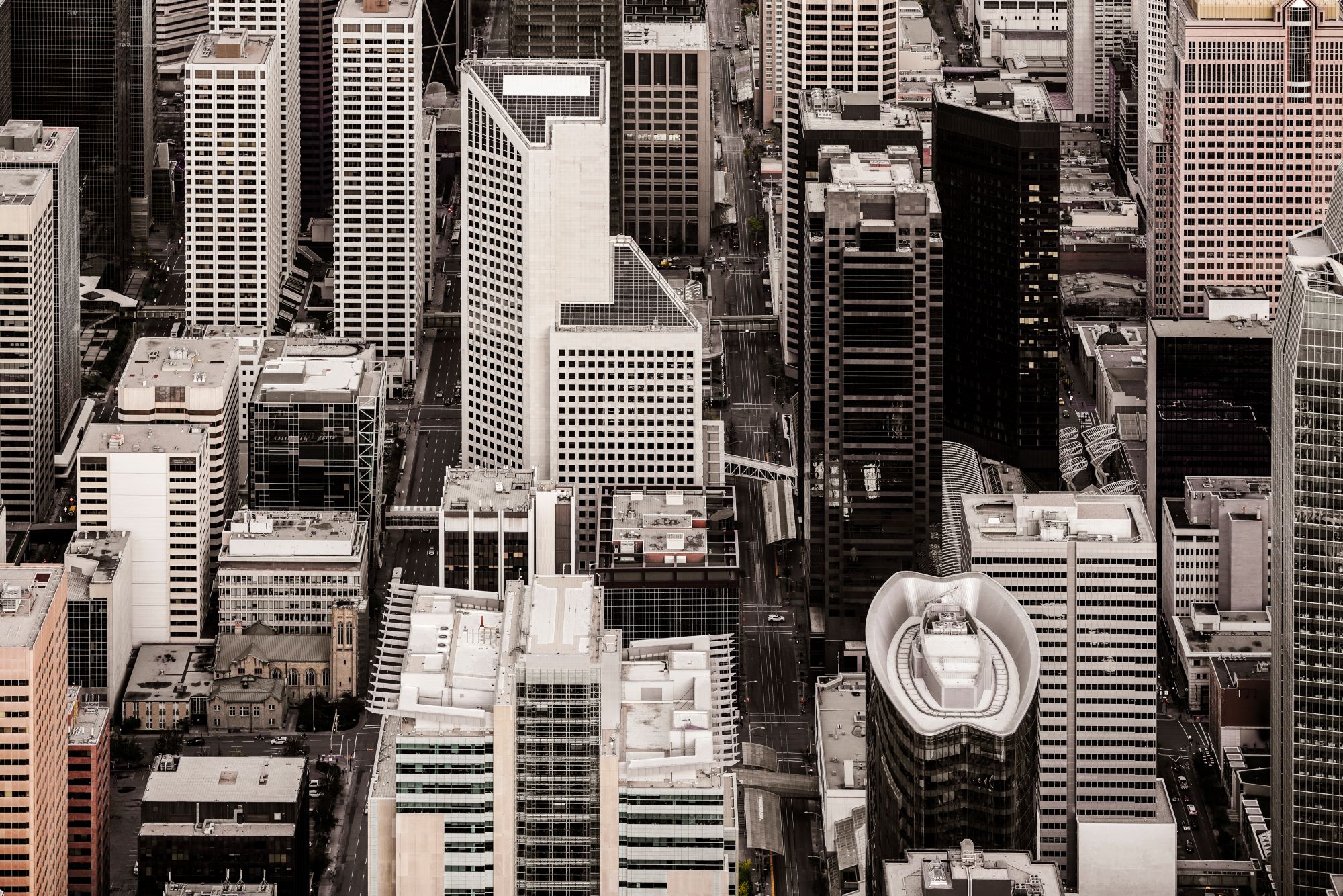 Image of large city buildings